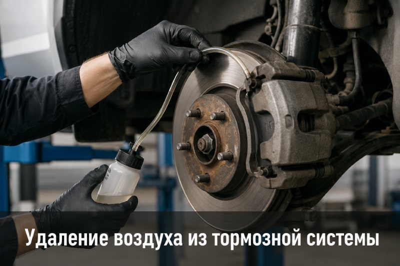 Удаление воздуха из тормозной системы